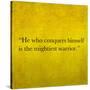 Inspirational Quote By Confucius On Earthy Background-nagib-Stretched Canvas