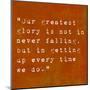 Inspirational Quote By Confucius On Earthy Background-nagib-Mounted Art Print