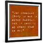 Inspirational Quote By Confucius On Earthy Background-nagib-Framed Premium Giclee Print