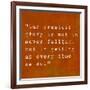 Inspirational Quote By Confucius On Earthy Background-nagib-Framed Art Print