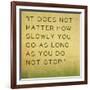 Inspirational Quote by Confucius on Earthy Background-nagib-Framed Premium Giclee Print