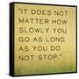 Inspirational Quote by Confucius on Earthy Background-nagib-Framed Stretched Canvas