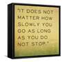 Inspirational Quote by Confucius on Earthy Background-nagib-Framed Stretched Canvas