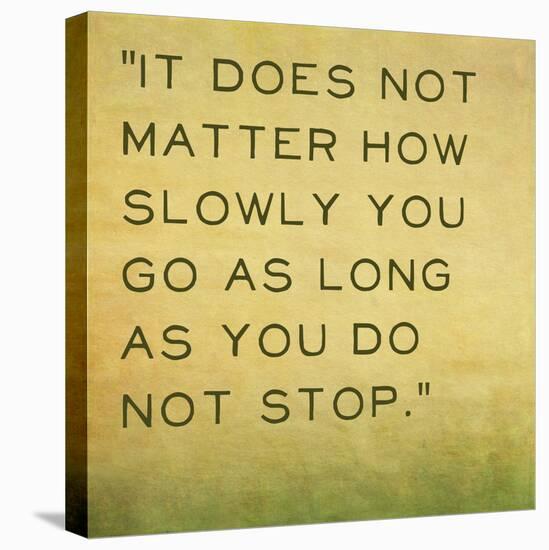 Inspirational Quote by Confucius on Earthy Background-nagib-Stretched Canvas