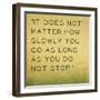 Inspirational Quote by Confucius on Earthy Background-nagib-Framed Art Print