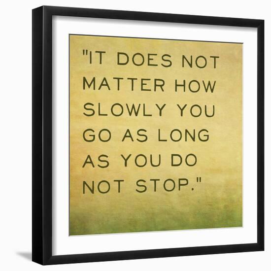 Inspirational Quote by Confucius on Earthy Background-nagib-Framed Art Print