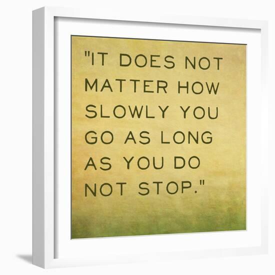 Inspirational Quote by Confucius on Earthy Background-nagib-Framed Art Print