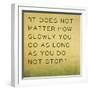 Inspirational Quote by Confucius on Earthy Background-nagib-Framed Art Print