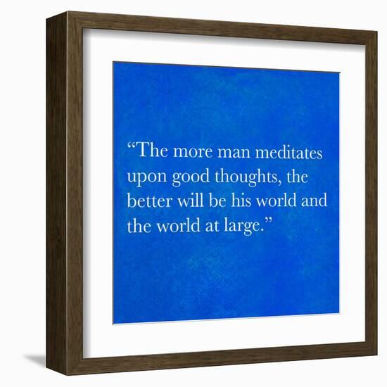 Inspirational Quote By Confucius On Earthy Background-nagib-Framed Art Print