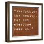 Inspirational Quote By Confucius On Earthy Background-nagib-Framed Art Print