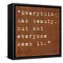 Inspirational Quote By Confucius On Earthy Background-nagib-Framed Stretched Canvas