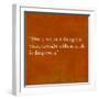 Inspirational Quote By Confucius On Earthy Background-nagib-Framed Art Print