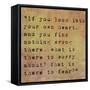 Inspirational Quote By Confucius On Earthy Background-nagib-Framed Stretched Canvas