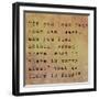 Inspirational Quote By Confucius On Earthy Background-nagib-Framed Art Print