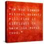 Inspirational Quote By Confucius On Earthy Background-nagib-Stretched Canvas