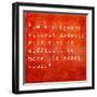 Inspirational Quote By Confucius On Earthy Background-nagib-Framed Art Print