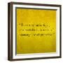 Inspirational Quote By Confucius On Earthy Background-nagib-Framed Art Print