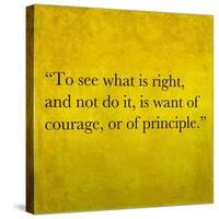 Inspirational Quote By Confucius On Earthy Background-nagib-Stretched Canvas