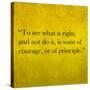 Inspirational Quote By Confucius On Earthy Background-nagib-Stretched Canvas