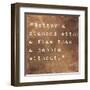 Inspirational Quote By Confucius On Earthy Background-nagib-Framed Art Print