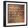 Inspirational Quote By Confucius On Earthy Background-nagib-Framed Art Print