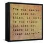 Inspirational Quote By Confucius On Earthy Background-nagib-Framed Stretched Canvas