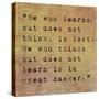 Inspirational Quote By Confucius On Earthy Background-nagib-Stretched Canvas