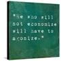 Inspirational Quote By Confucius On Earthy Background-nagib-Stretched Canvas