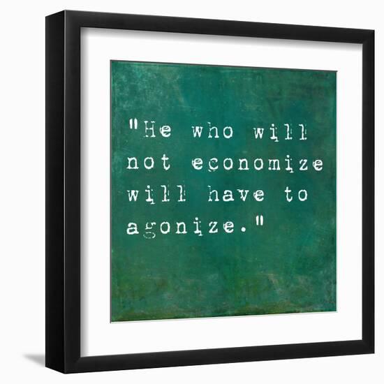 Inspirational Quote By Confucius On Earthy Background-nagib-Framed Art Print