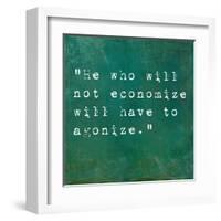 Inspirational Quote By Confucius On Earthy Background-nagib-Framed Art Print