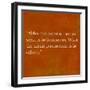 Inspirational Quote By Confucius On Earthy Background-nagib-Framed Art Print