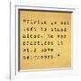 Inspirational Quote By Confucius On Earthy Background-nagib-Framed Art Print