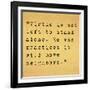 Inspirational Quote By Confucius On Earthy Background-nagib-Framed Art Print