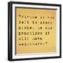 Inspirational Quote By Confucius On Earthy Background-nagib-Framed Art Print