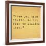 Inspirational Quote By Confucius On Earthy Background-nagib-Framed Art Print