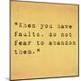 Inspirational Quote By Confucius On Earthy Background-nagib-Mounted Art Print