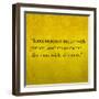 Inspirational Quote By Confucius On Earthy Background-nagib-Framed Art Print