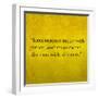 Inspirational Quote By Confucius On Earthy Background-nagib-Framed Art Print