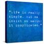 Inspirational Quote By Confucius On Earthy Background-nagib-Stretched Canvas