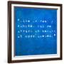 Inspirational Quote By Confucius On Earthy Background-nagib-Framed Art Print