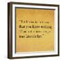 Inspirational Quote By Confucius On Earthy Background-nagib-Framed Art Print