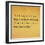 Inspirational Quote By Confucius On Earthy Background-nagib-Framed Art Print