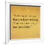 Inspirational Quote By Confucius On Earthy Background-nagib-Framed Art Print