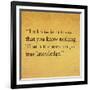 Inspirational Quote By Confucius On Earthy Background-nagib-Framed Art Print