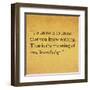 Inspirational Quote By Confucius On Earthy Background-nagib-Framed Art Print