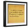 Inspirational Quote By Confucius On Earthy Background-nagib-Framed Art Print