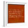 Inspirational Quote By Confucius On Earthy Background-nagib-Framed Art Print