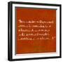 Inspirational Quote By Confucius On Earthy Background-nagib-Framed Art Print