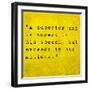 Inspirational Quote By Confucius On Earthy Background-nagib-Framed Art Print