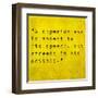 Inspirational Quote By Confucius On Earthy Background-nagib-Framed Art Print